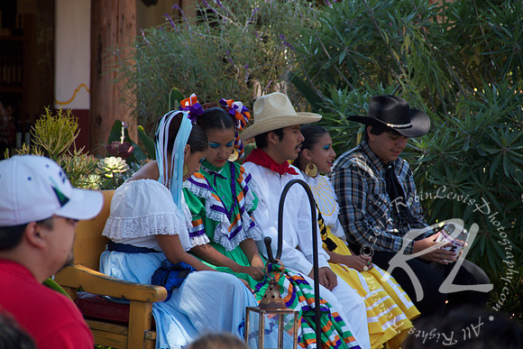 The dancers waiting to perform!