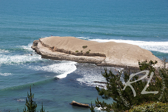 An amazing rock formation off the coast of northern CA.