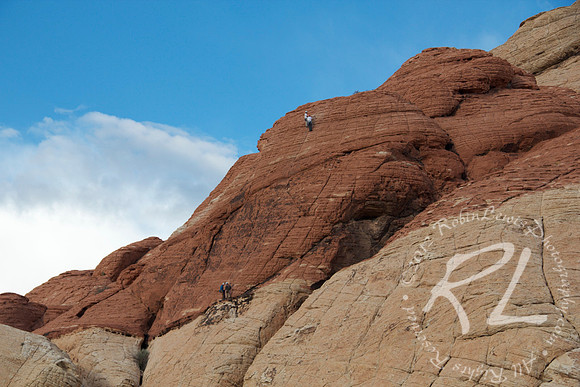 Red Rock Nevada climbers on the way up!