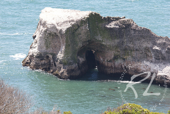 An amazing rock formation on the California central coast.
