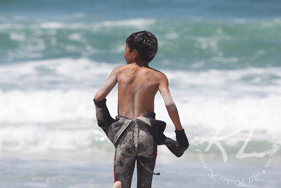 After a great surf day!